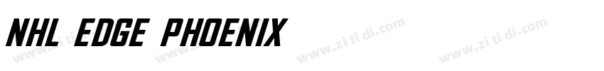 NHL Edge Phoenix字体转换